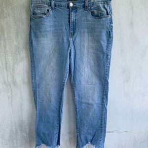Plus size denim skinny jeans